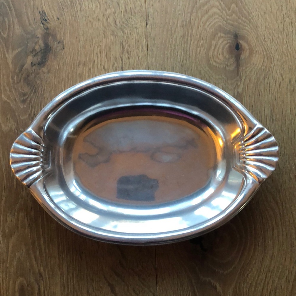 12x8 inch The Milton Co pewter dish